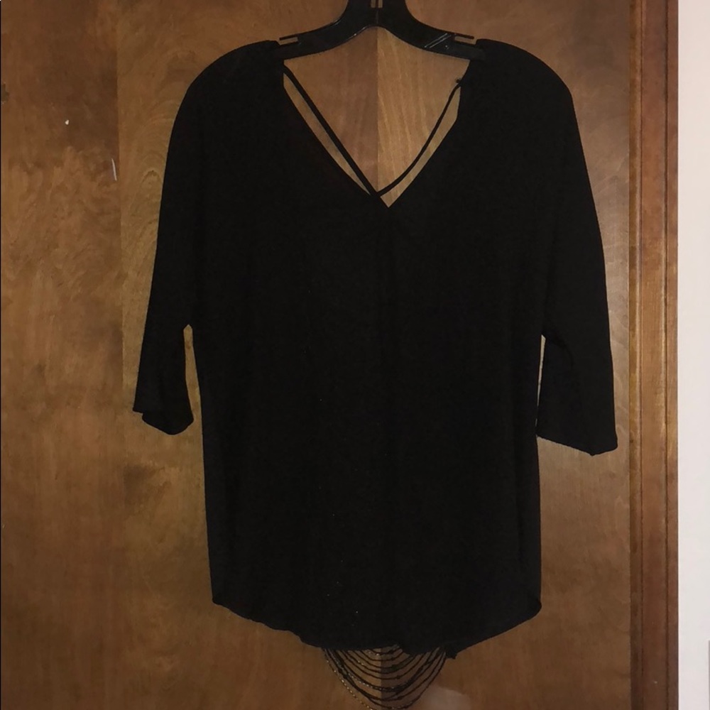 BKE Blouse w/ Beaded Back